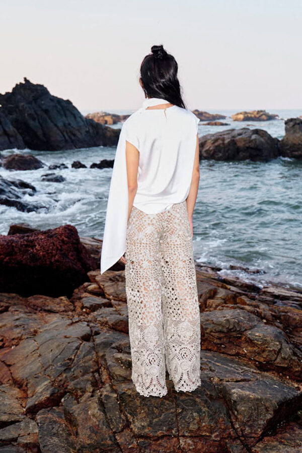 Metallic Lace Pant - Image 2