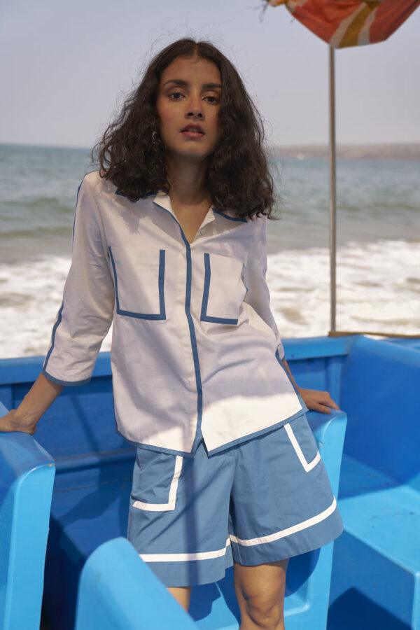 Contrast Piped Shirt