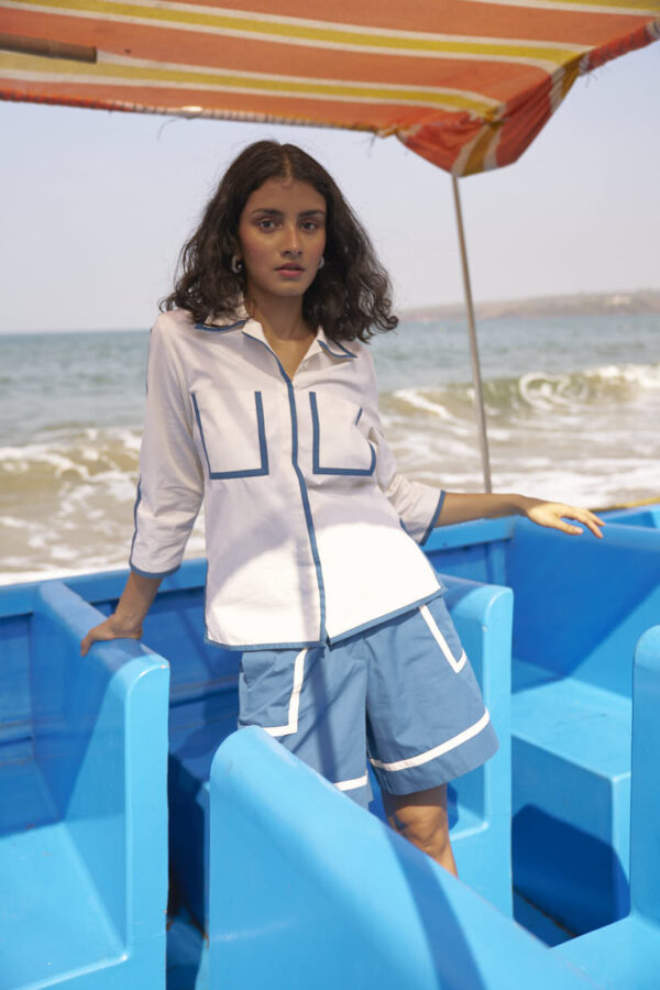 Contrast Piped Shirt - Image 5
