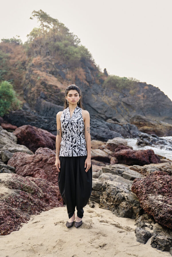 Black Cowl Pants - Image 9