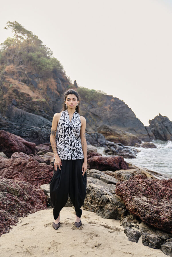 Black Cowl Pants - Image 6