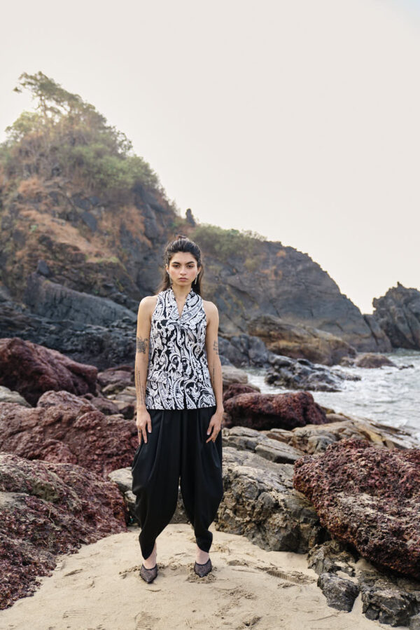 Black Cowl Pants - Image 5