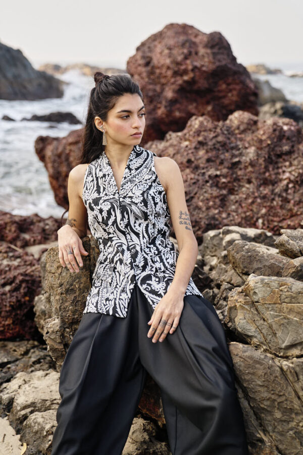 Black Cowl Pants - Image 16