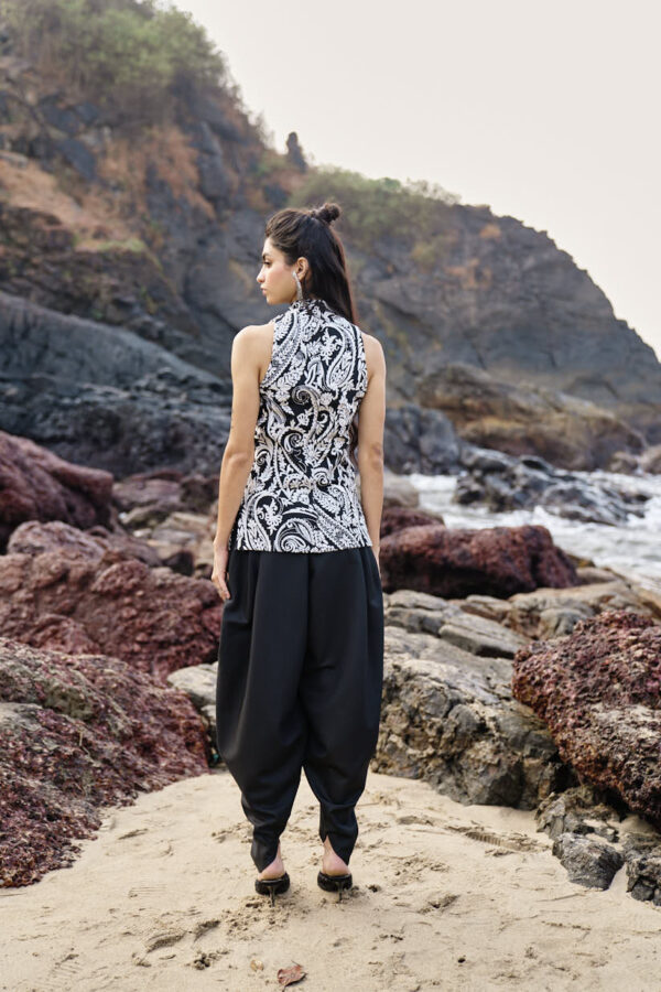Black Cowl Pants - Image 18