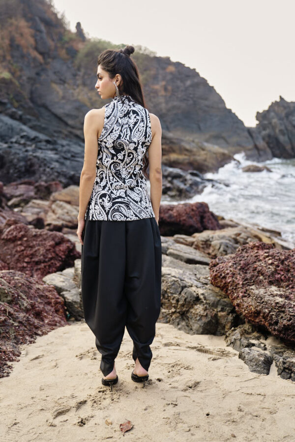 Black Cowl Pants - Image 19