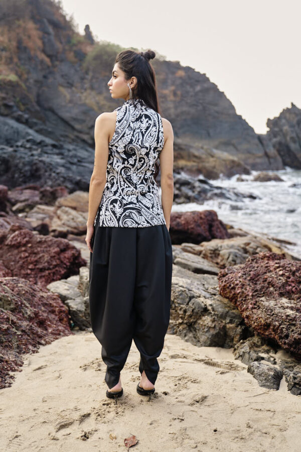 Black Cowl Pants - Image 20