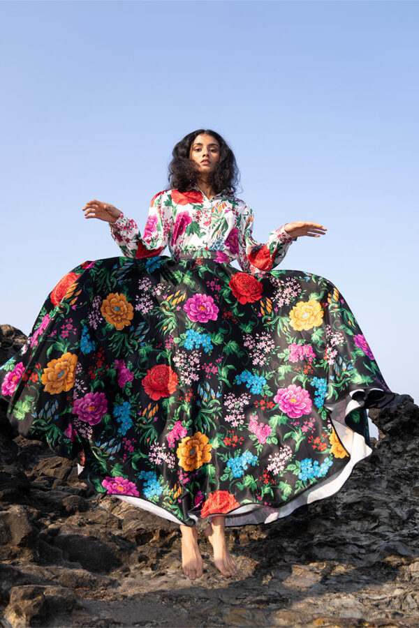 Floral Printed Maxi Skirt Set - Image 22