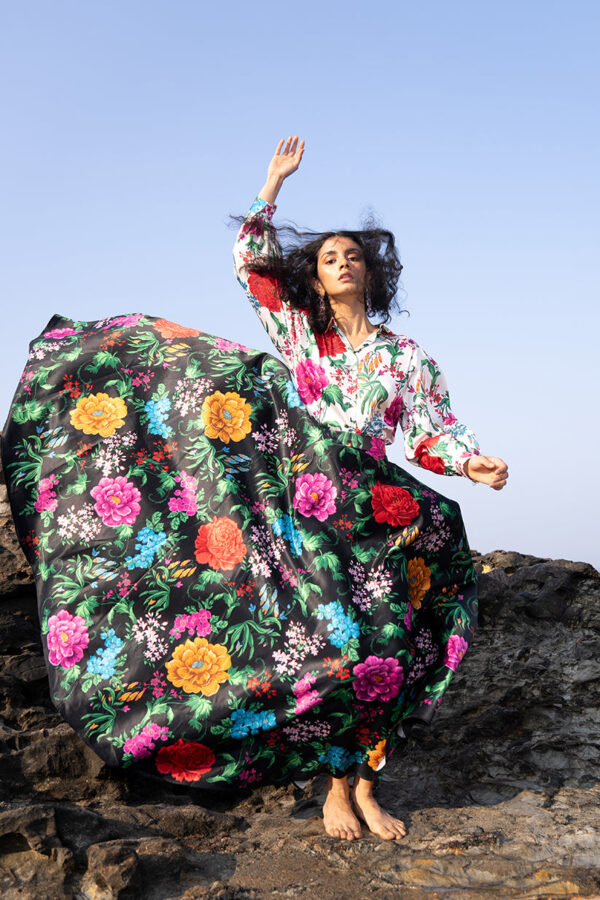 Floral Printed Maxi Skirt Set - Image 26