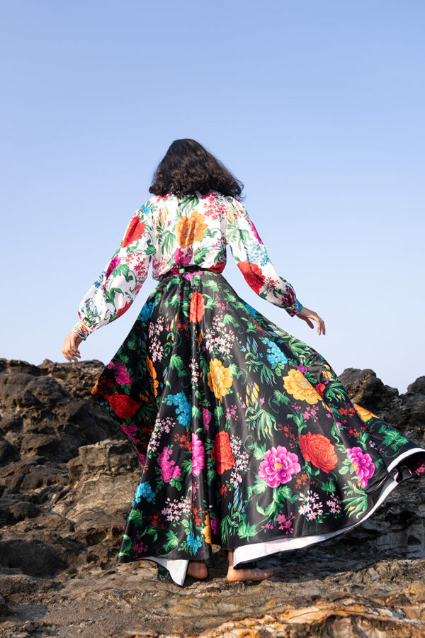 Floral Printed Maxi Skirt Set - Image 32