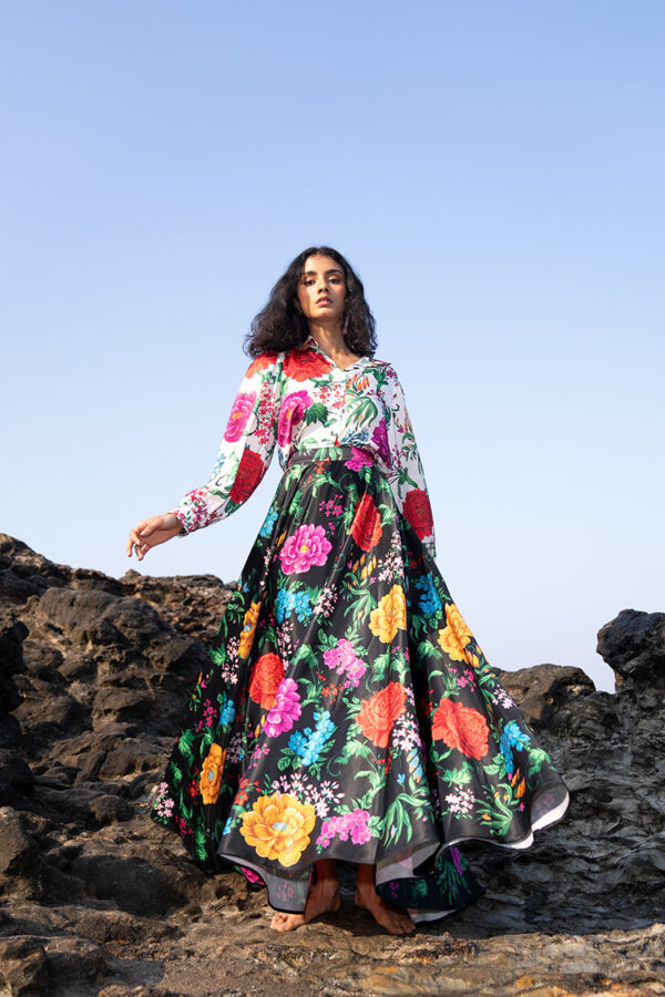 Floral Printed Maxi Skirt Set - Image 34