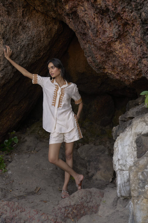 Embroidered Shorts Set - Image 8