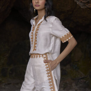 Embroidered Half Sleeve Shirt