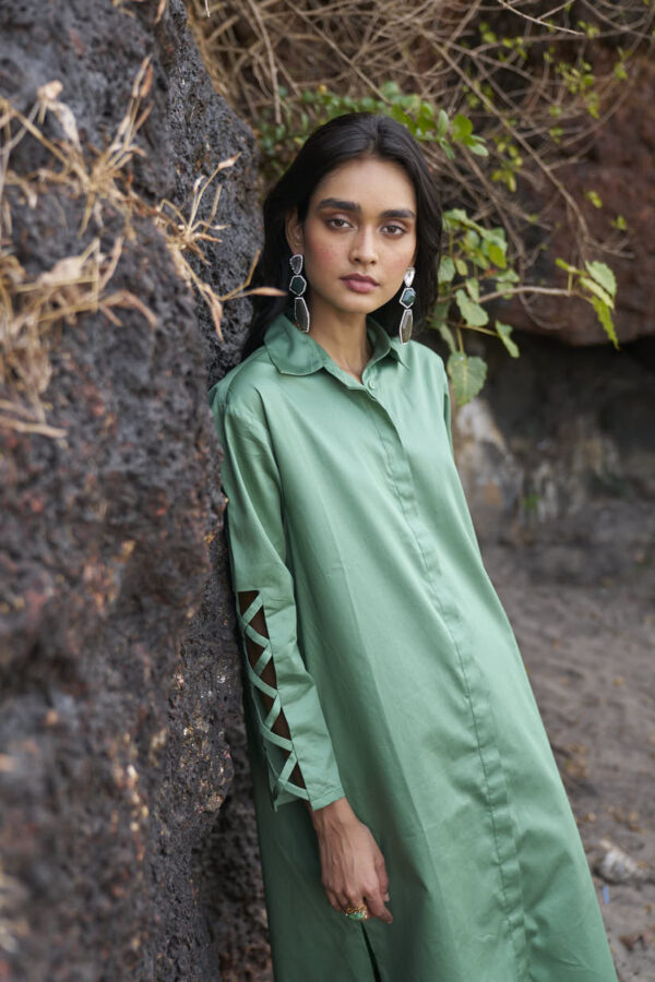 Criss Cross Cotton Midi - Image 3