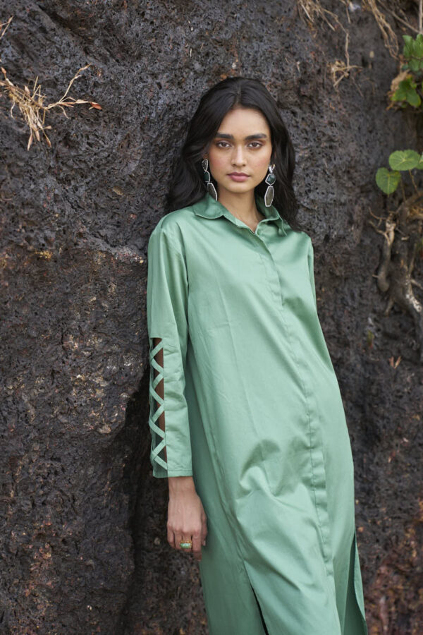 Criss Cross Cotton Midi - Image 8