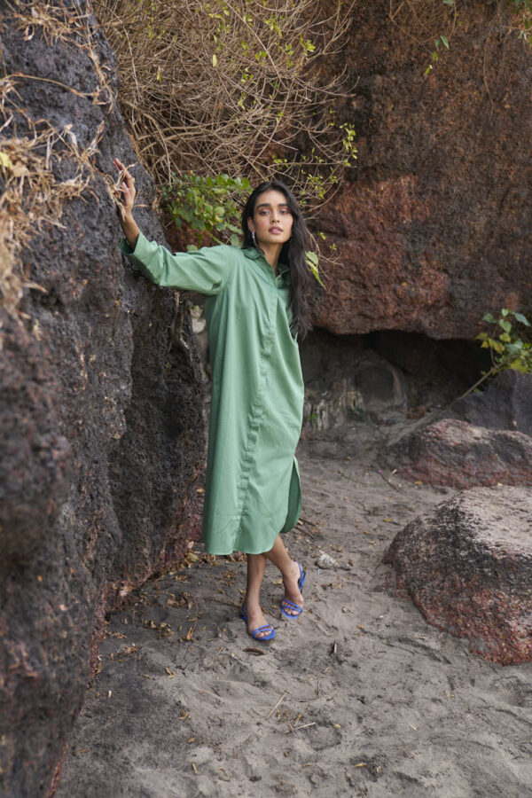 Criss Cross Cotton Midi - Image 7