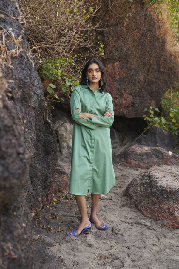 Criss Cross Cotton Midi - Image 9