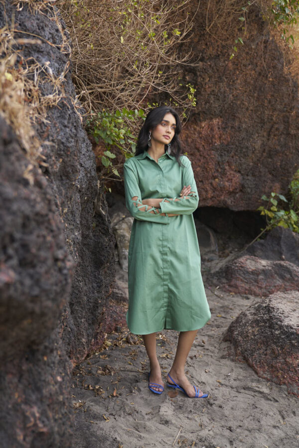 Criss Cross Cotton Midi - Image 11
