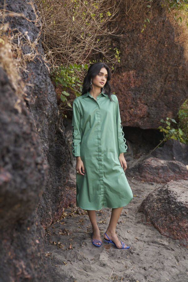 Criss Cross Cotton Midi - Image 5