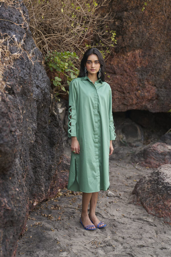 Criss Cross Cotton Midi - Image 16