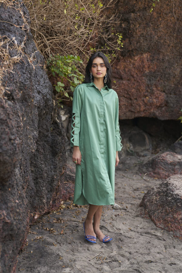 Criss Cross Cotton Midi - Image 18