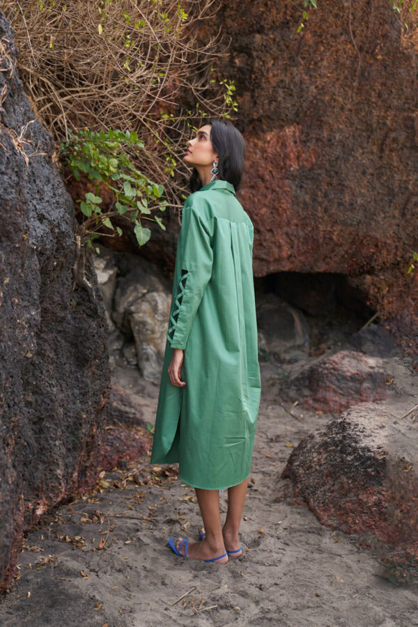 Criss Cross Cotton Midi - Image 2