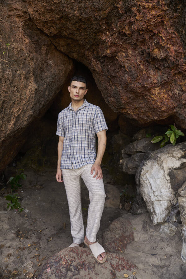 Textured Stripe Pant - Image 4