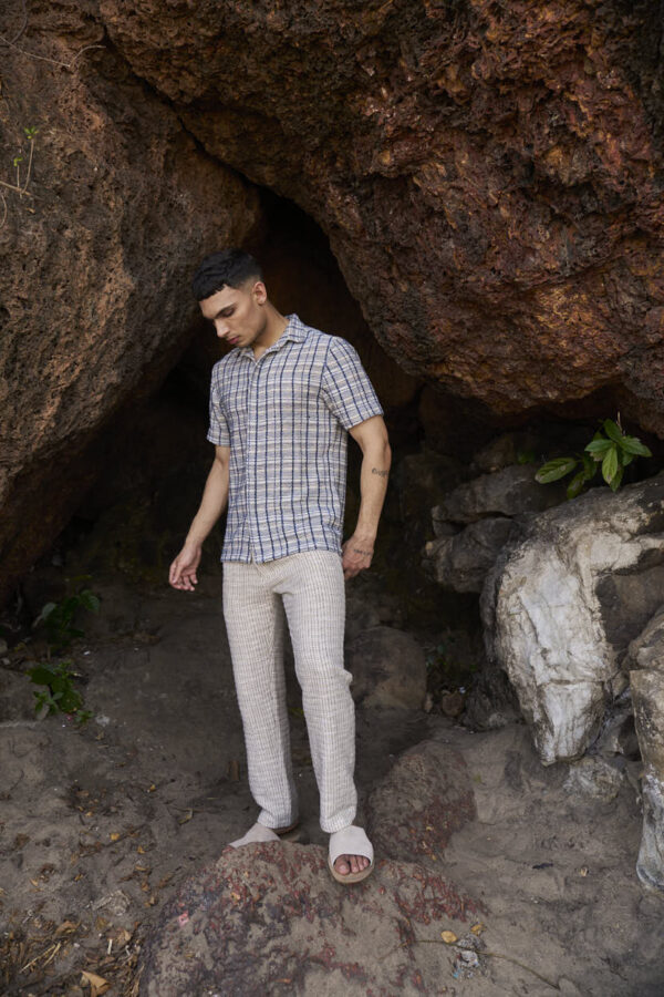 Textured Check Shirt - Image 9