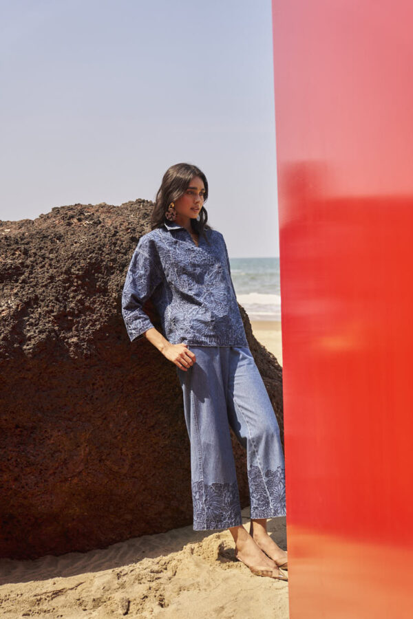 Embroidered Denim Set - Image 4
