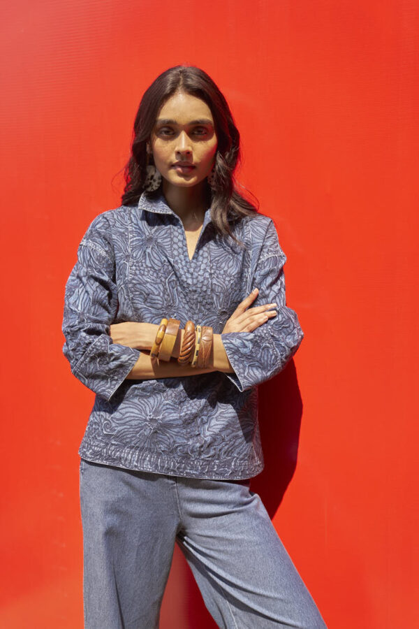 Embroidered Denim Set - Image 6