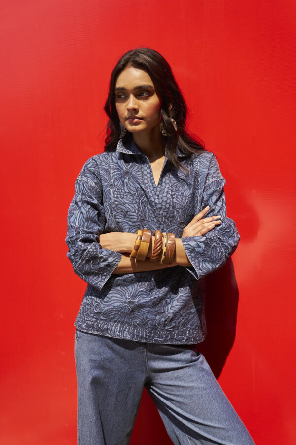 Embroidered Denim Set - Image 8