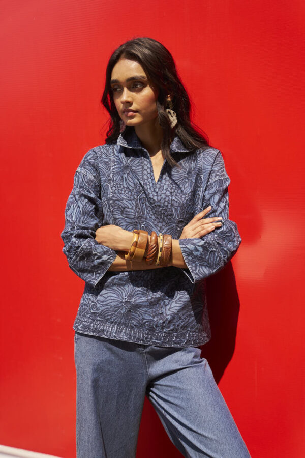 Embroidered Denim Set - Image 9