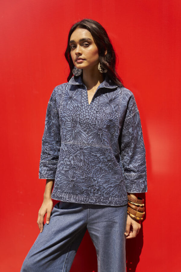 Embroidered Denim Set - Image 10