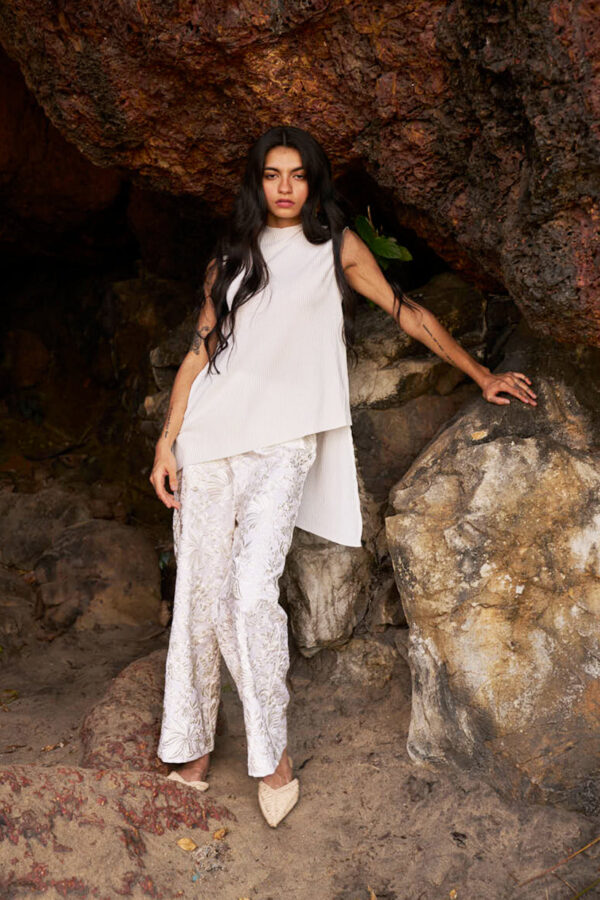 Pleated High/Low Top - Image 6