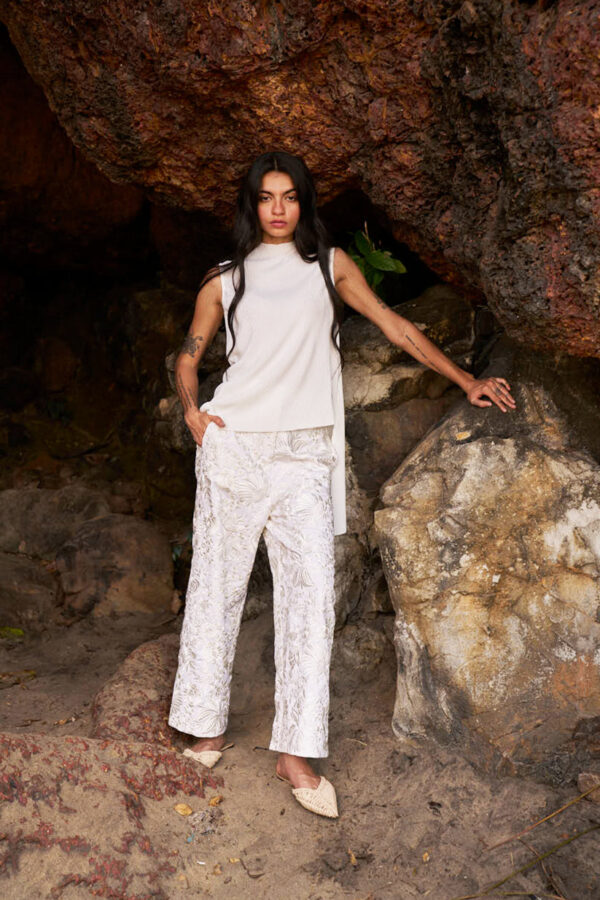 Pleated High/Low Top - Image 17