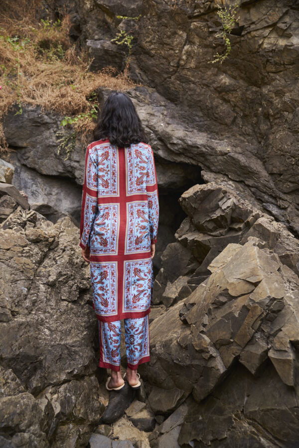 Scarf Printed Longline Set - Image 2