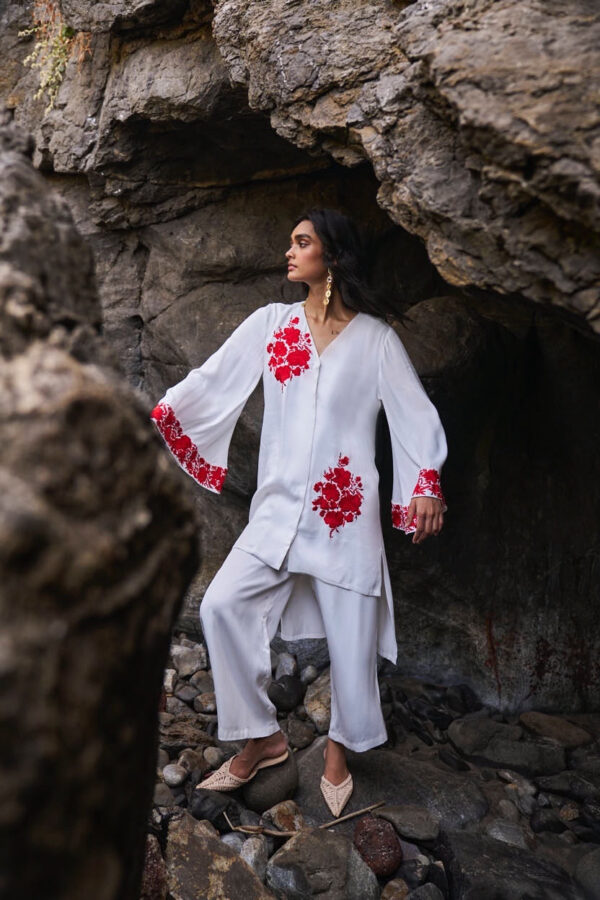 Longline Placement Embroidered Top - Image 9