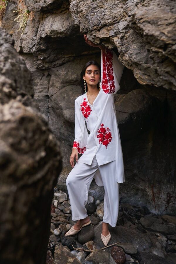 Longline Placement Embroidered Top - Image 16