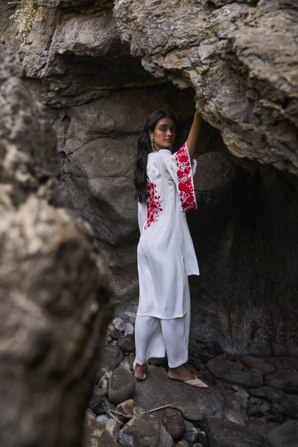 Longline Placement Embroidered Top - Image 13