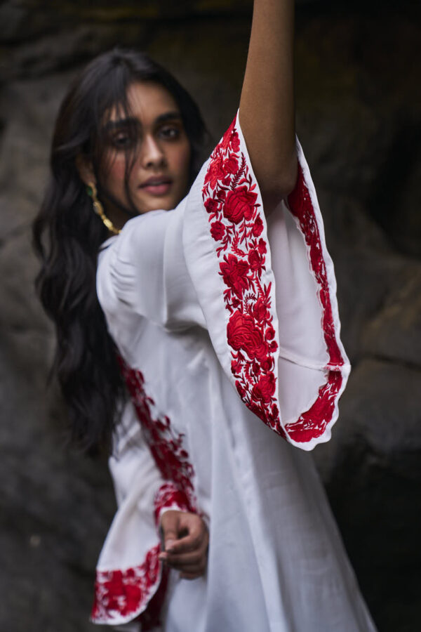 Longline Placement Embroidered Top - Image 4