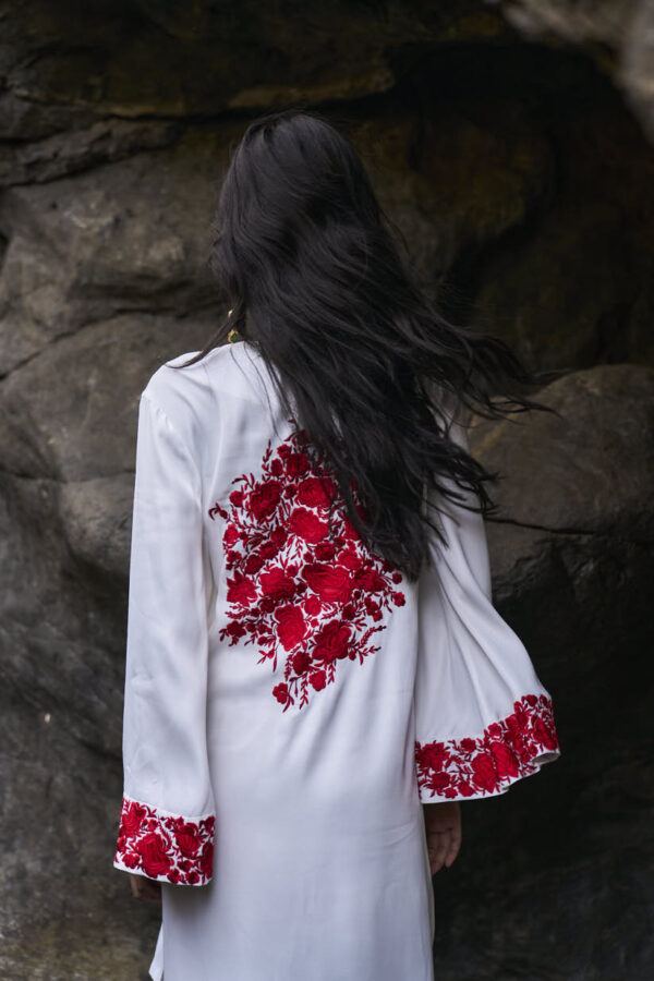 Longline Placement Embroidered Top - Image 3