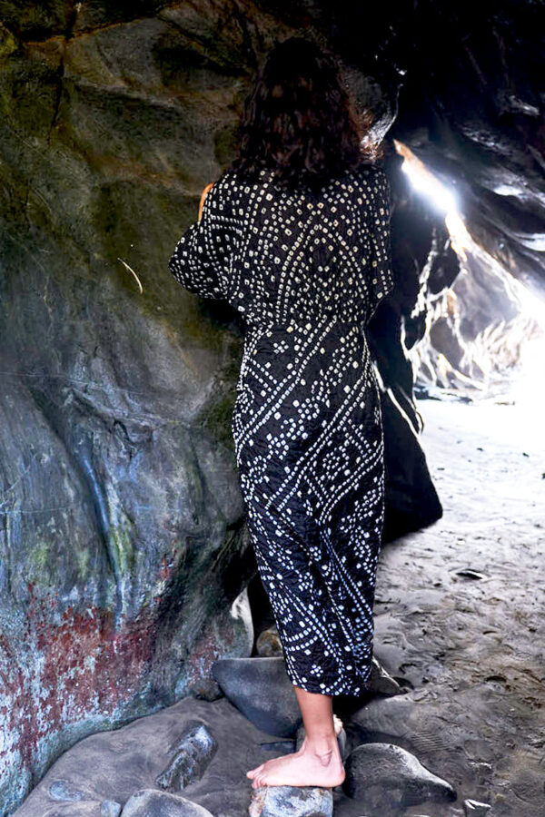 Bandhani Draped Dress - Image 17
