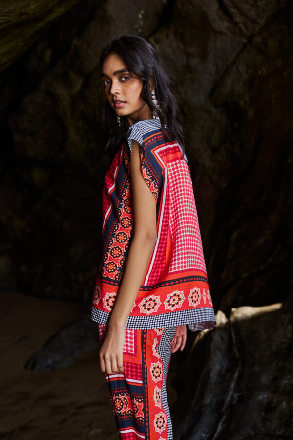 Scarf Printed Top - Image 3