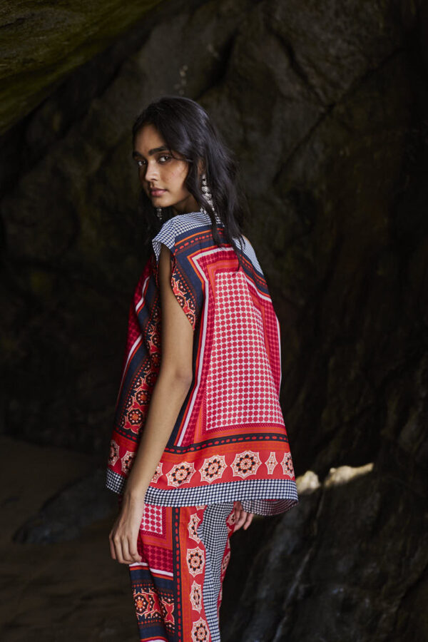 Scarf Printed Top - Image 10