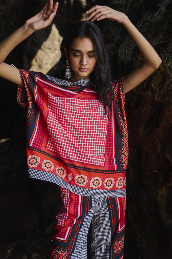 Scarf Printed Top - Image 6
