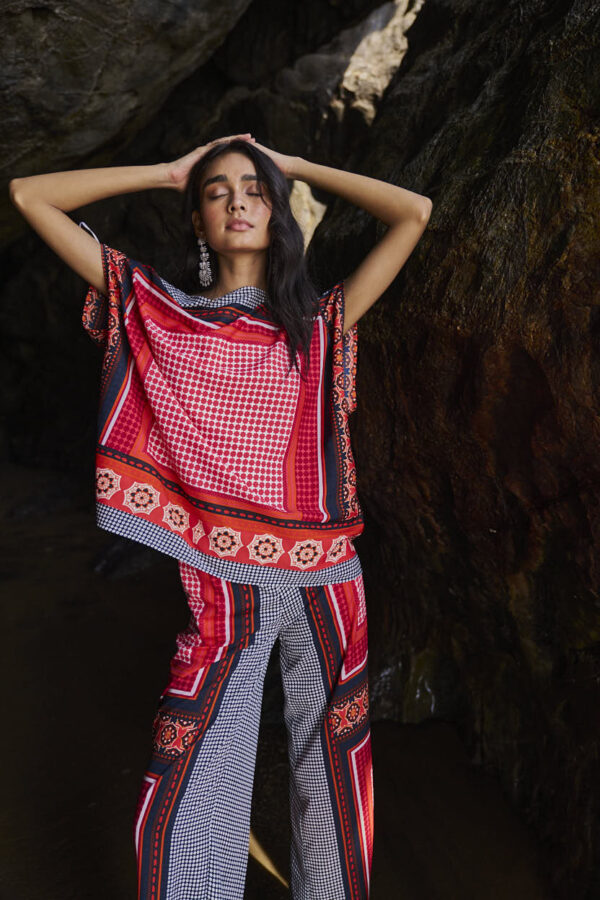 Scarf Printed Top - Image 9