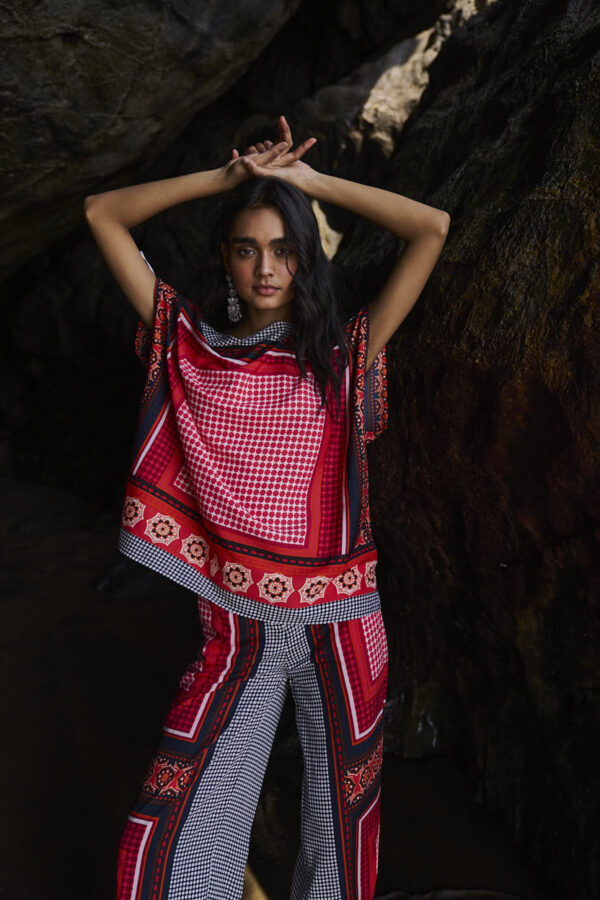 Scarf Printed Top - Image 8