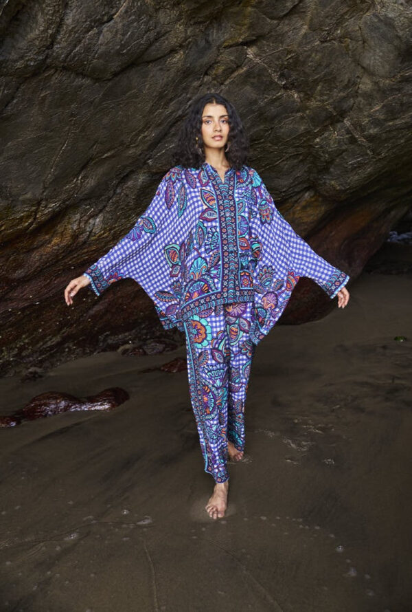 Printed Check Boxy Top - Image 10