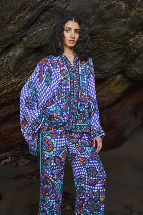 Printed Check Boxy Top - Image 15