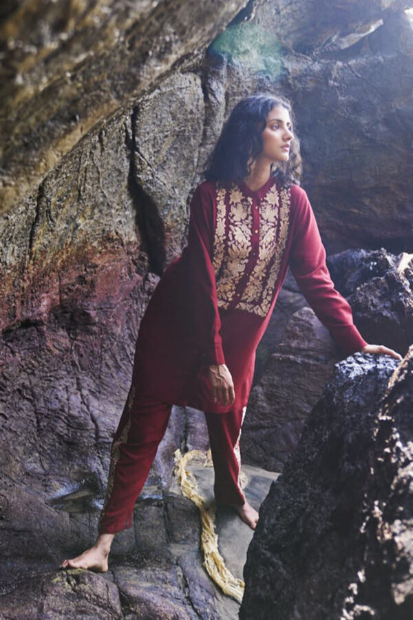 Floral Embroidered Long Shirt - Image 14