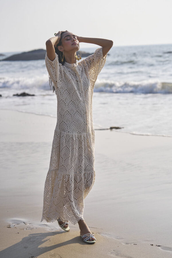 Schiffli Tiered Dress - Image 30